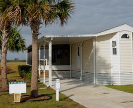 Manufactured housing porch