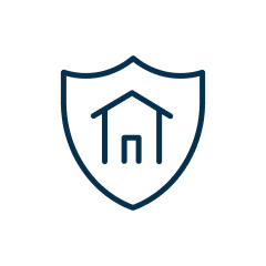 icon - home inside shield